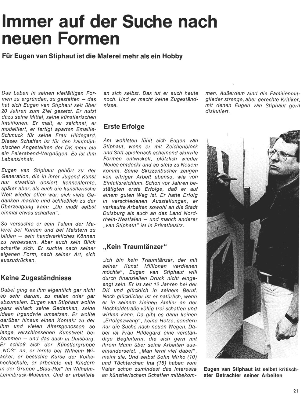 Zeitungsartikel DK, Wir Sept 1977