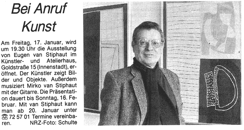 Zeitungsartikel NRZ, 17.01.1997