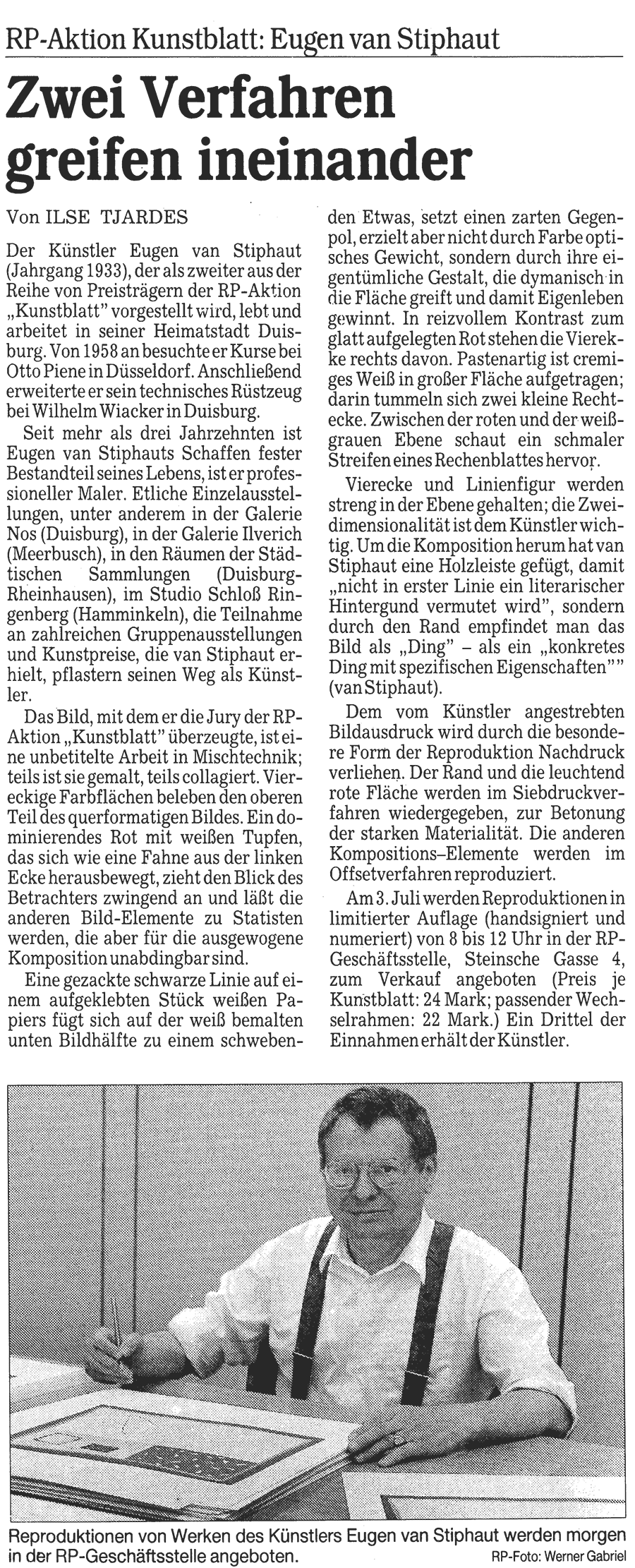 Zeitungsartikel Rheinische Post, 02.07.1993