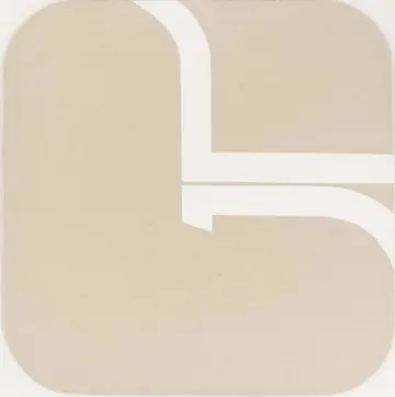 Eugen van Stiphaut: 1972, Dispersionsfrabe auf Leinenkarton, 40 x 40cm