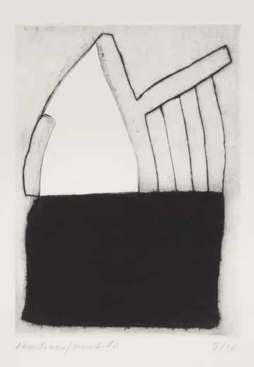 Eugen van Stiphaut: 1980, Radierung, 13 x 18cm