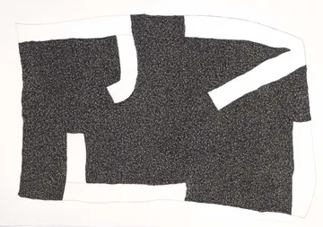 Eugen van Stiphaut: 1980, Stift auf Papier, 73 x 51cm