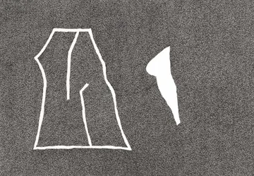 Eugen van Stiphaut: 1986, Entwurf 1984, Stift auf Papier, 100 x 70cm