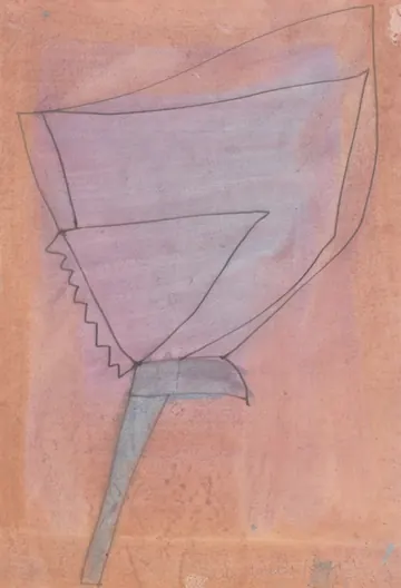 Eugen van Stiphaut: 1987, Tusche und Aquarell, 20 x 29,5cm