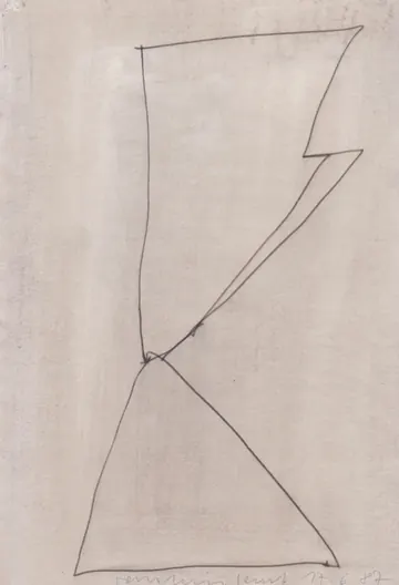 Eugen van Stiphaut: 1987, Tusche und Aquarell, 20 x 29,5cm