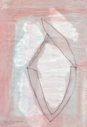 Eugen van Stiphaut: 1987, Tusche und Aquarell, 20 x 29,5cm