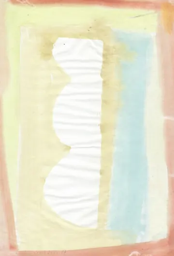 Eugen van Stiphaut: 1987, Tusche und Aquarell, 20 x 29,5cm