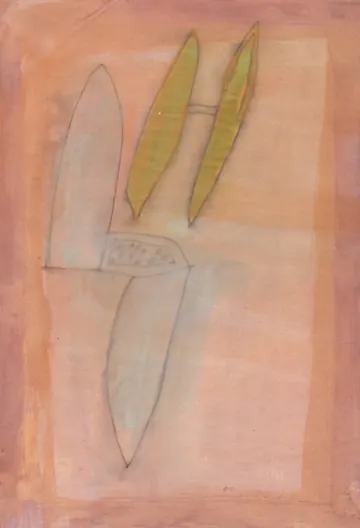 Eugen van Stiphaut: 1987, Tusche und Aquarell, 20 x 29,5cm