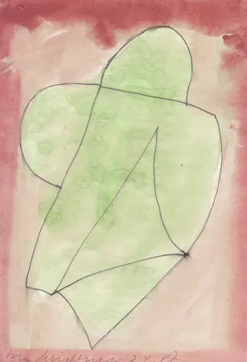 Eugen van Stiphaut: 1987, Tusche und Aquarell, 20 x 29,5cm