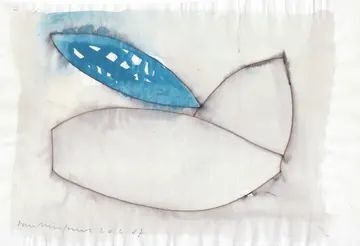 Eugen van Stiphaut: 1987, Tusche und Aquarell, 29,5 x 20cm