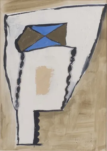 Eugen van Stiphaut: 1988, Mischtechnik, 29 x 40cm