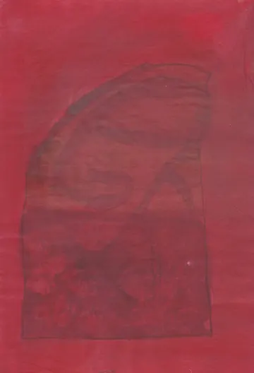 Eugen van Stiphaut: 1988, Tusche und Aquarell, 20 x 29,5cm