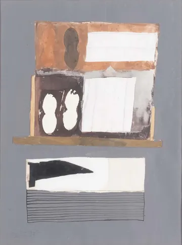 Eugen van Stiphaut: 1989, Mischtechnik, 30 x 40cm