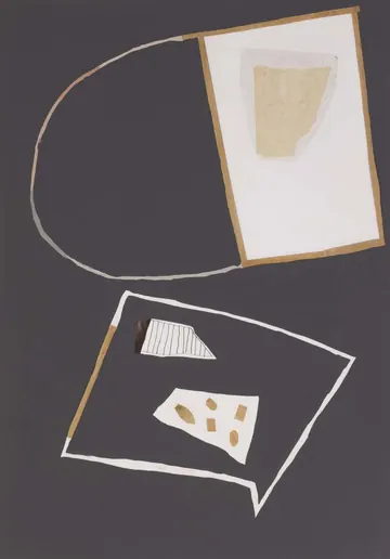 Eugen van Stiphaut: 1989, Mischtechnik, 70 x 100cm