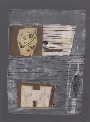Eugen van Stiphaut: 1989, Mischtechnik, 36 x 48cm