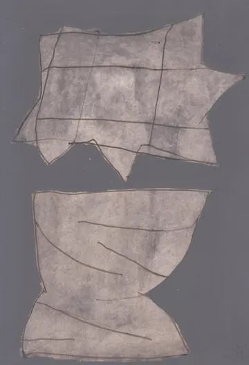 Eugen van Stiphaut: 1989, Tusche und Aquarell, 20 x 29,5cm
