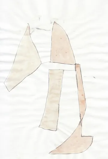 Eugen van Stiphaut: 1989, Tusche und Aquarell, 20 x 29,5cm