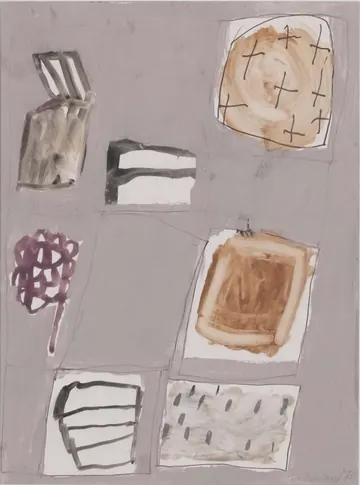 Eugen van Stiphaut: 1991, Mischtechnik, 32 x 41cm