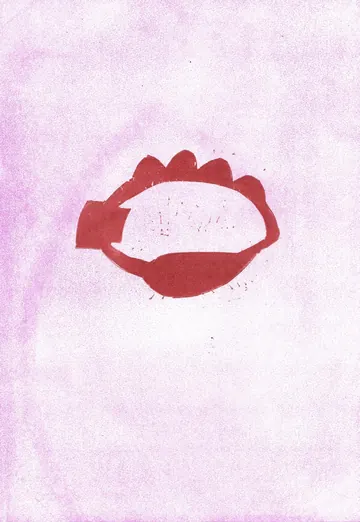 Eugen van Stiphaut: 1991, Linolschnitt, 21 x 30cm